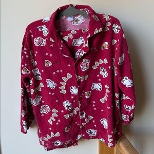 Gymboree Adult Women’s Snowman Flannel Pajamas Vintage 2000s As Is Plz Read